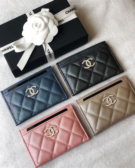 white chanel card holder|chanel card holder original.